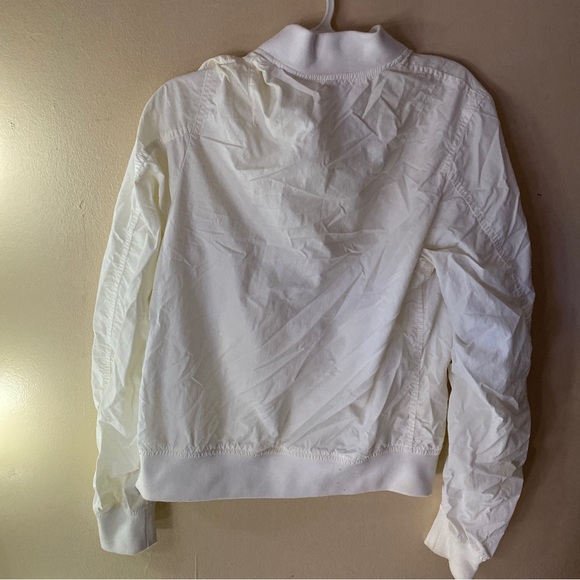 White Bomber Jacket - Picture 2 of 2